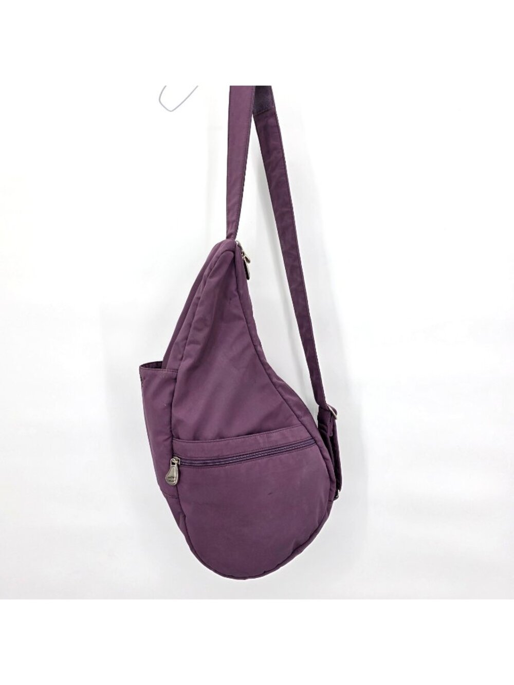 AmeriBag Healthy Back Sling Bag Plum Purple Crossbody Backpack Hiking Travel
